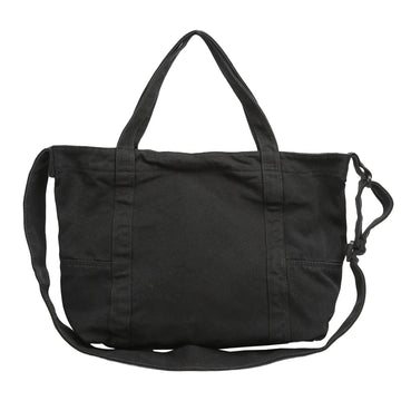 Qfdian Large Capacity Canvas Shoulder Bags High Quality 100% Cotton Handbags Solid Cloth Casual Totes Simple Preppy Style Packages
